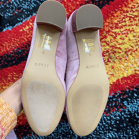 J. Crew anya velvet block heels size 6 NIB - Picture 2 of 4